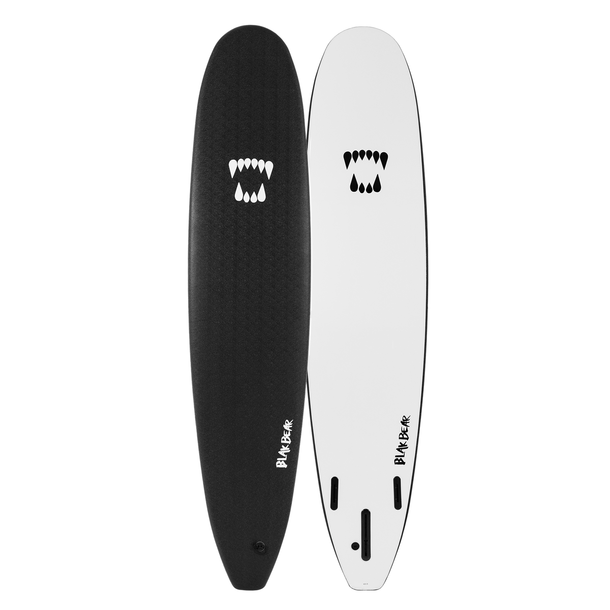 Glider Bonzer Surfboard in Black / White, 9 ft BLAK BEAR SURF CLUB